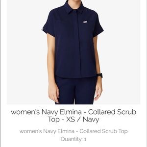 Figs Elmina limited edition collared scrub top